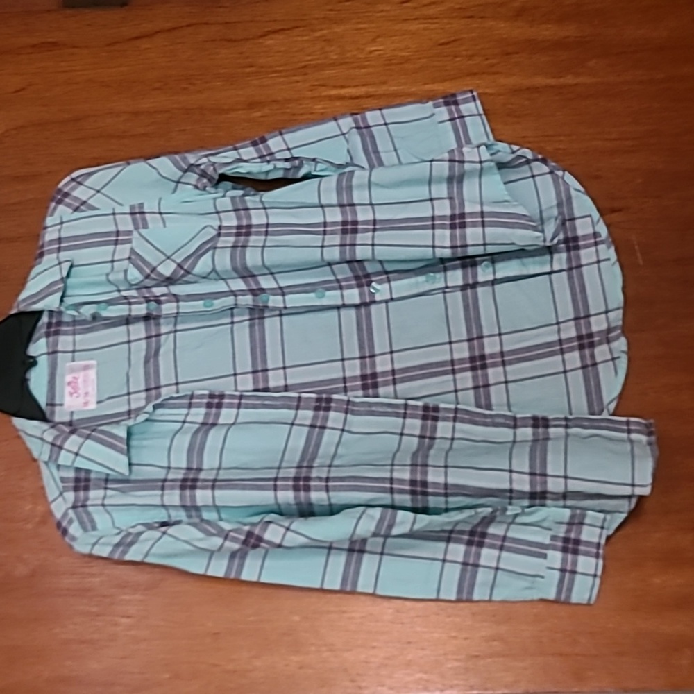 justice plaid shirt